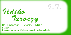 ildiko turoczy business card