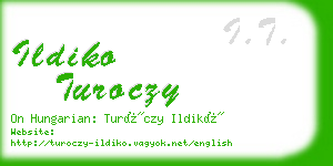 ildiko turoczy business card